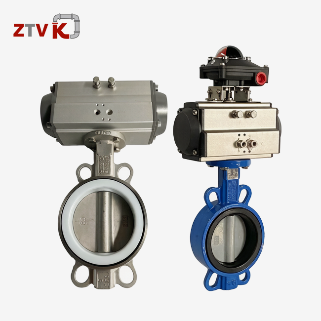 pneumatic operated butterfly valve